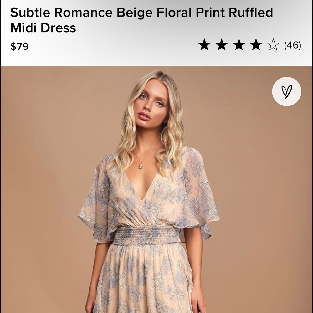 Never Worn Brand New Lulus Spring Dress